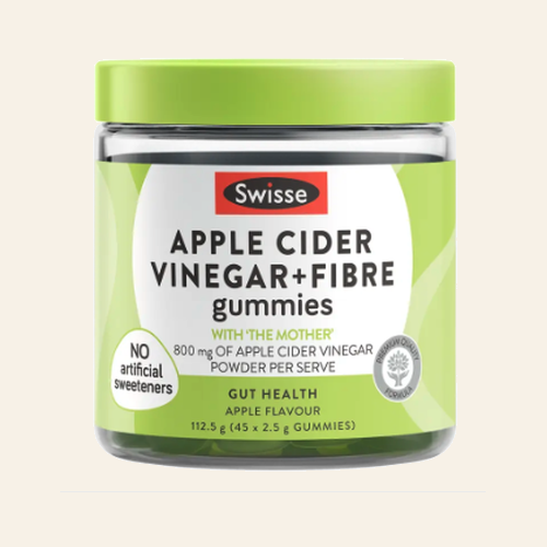 Swisse Apple Cider Vinegar + Fibre Gummies 45 Pastilles