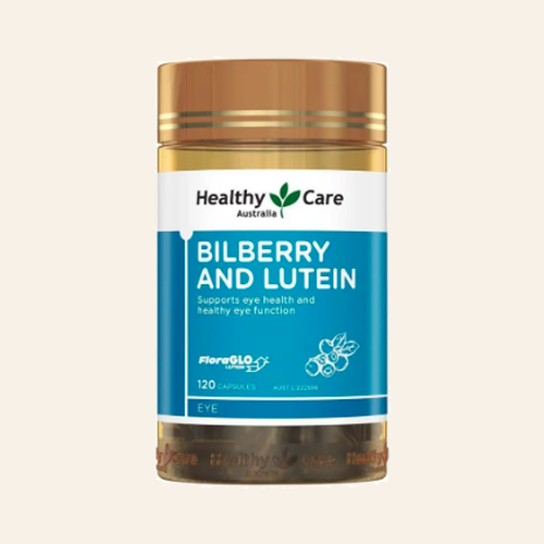 Healthy Care Bilberry and Lutein 120 Capsules