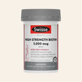 Swisse High Strength Biotin 5000mcg 100 Tablets