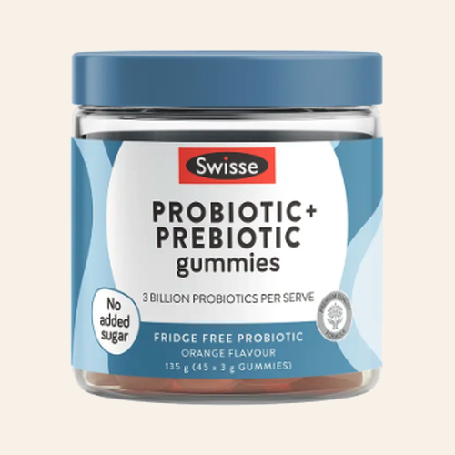 Swisse โพรไบโอติก + พรีไบโอติก กัมมี่ 45 เม็ด