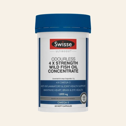 Swisse 無腥味 4 倍高濃度深海魚油 60 粒膠囊