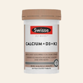 Swisse Calcium + Vitamin D3 + K2 60 Tablets