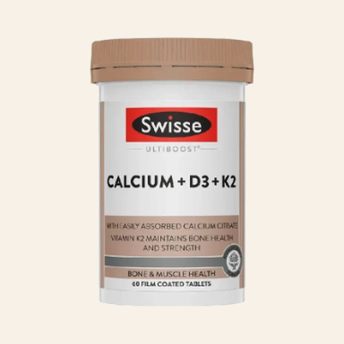 Swisse Calcium + Vitamin D3 + K2 60 Tablets