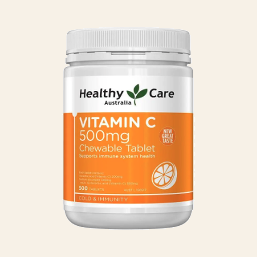 Healthy Care วิตามินซี 500 มก. ชนิดเคี้ยว 500 เม็ด